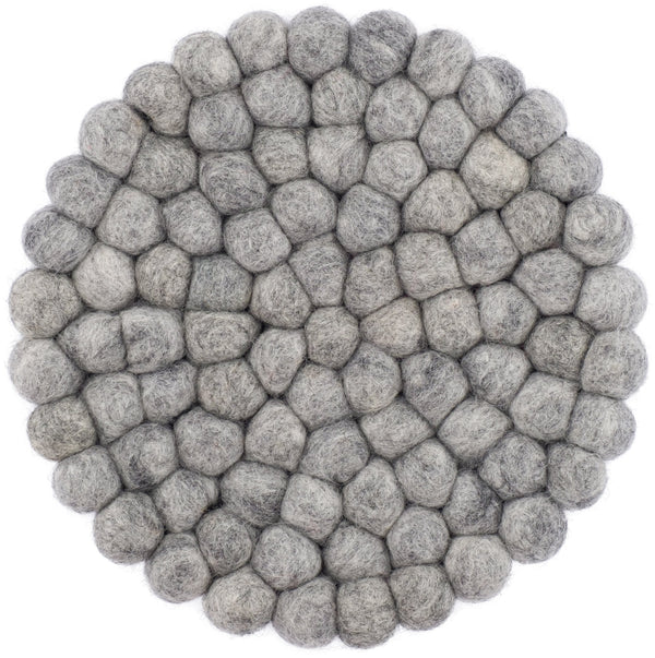 myfelt Carl Pot Coaster grey, round, Ø 20 cm