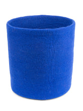 Blue felt basket